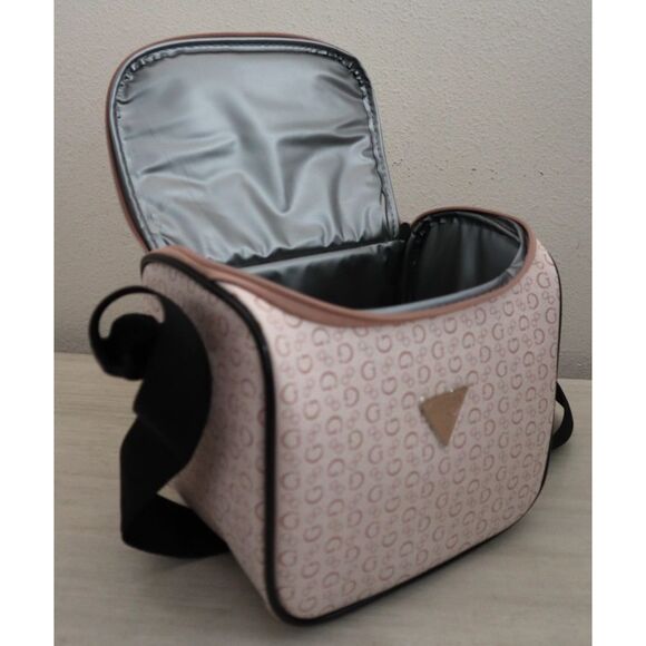 GUESS V7200069 Lt Rose/Pink Junction Travel Zip Around Lunch Box w/Carryin Strap - Picture 3 of 11
